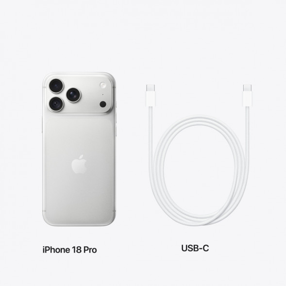 Смартфон Apple iPhone 18 Pro 256GB (SIM + eSIM), Silver в Таганроге