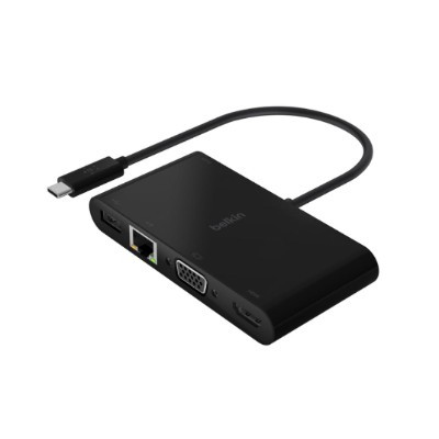 Док-станция Belkin USB-C Multimedia + Charge Adapter AVC004btBK, черный в Таганроге