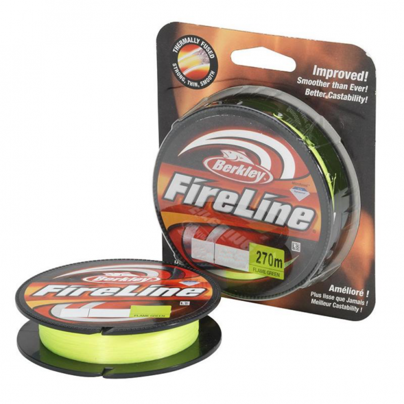 Леска Berkley FireLine 0,12mm 6,8kg 270m, Flame Green (зелёный неон) в Таганроге