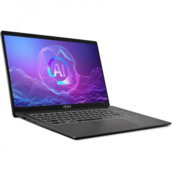 Ноутбук MSI Modern A15 AI+ F3HMG-040XRU (15.6&amp;quot;, IPS, AMD Ryzen AI 5 330 2ГГц, 4-ядерный, 16ГБ DDR5, 512ГБ SSD, AMD Radeon 820M, без ОС), серый в Таганроге