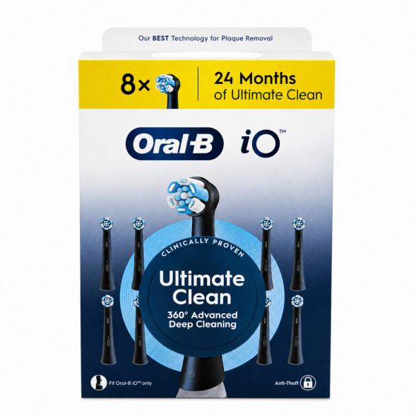 Сменные насадки Oral-B iO Series Ultimate Clean 360, 8 шт., черный в Таганроге