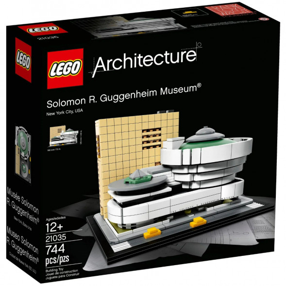 Конструктор LEGO Architecture 21035 Музей Соломона Гуггенхайма в Таганроге