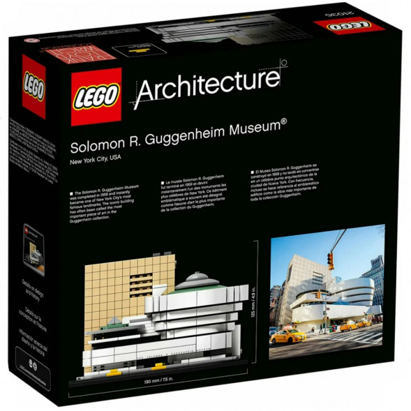 Конструктор LEGO Architecture 21035 Музей Соломона Гуггенхайма в Таганроге
