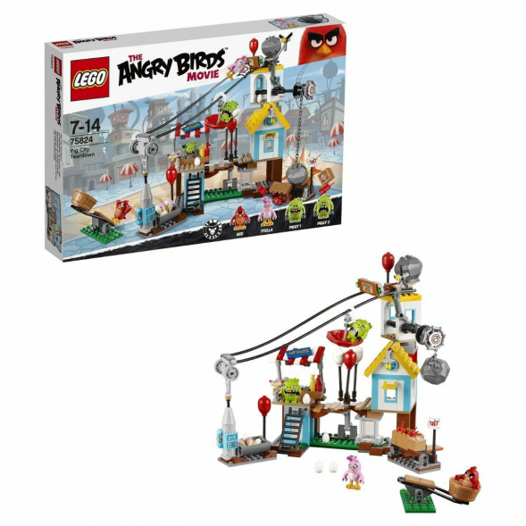 Конструктор LEGO Angry Birds 75824 Разгром Свинограда в Таганроге
