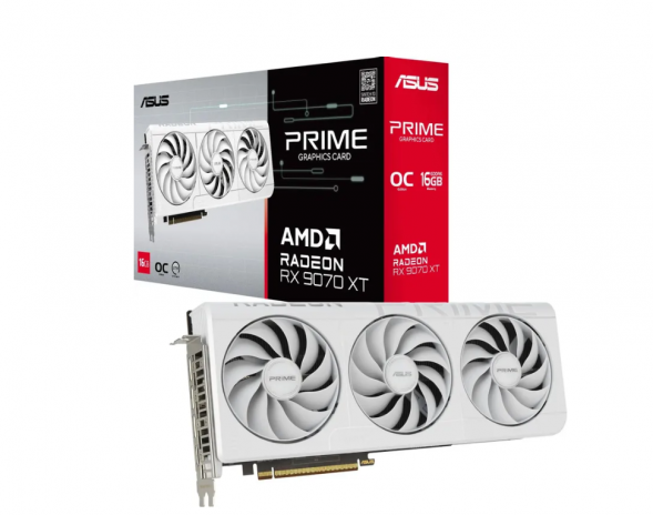 Видеокарта Asus RX 9070 XT PRIME OC Edition, 16 Гб GDDR6 UltraHD в Таганроге