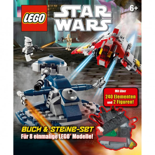 Книга и набор кубиков LEGO Star Wars Buch &amp;amp; Steine-Set Fur 8 einmalige Lego Modelle! в Таганроге