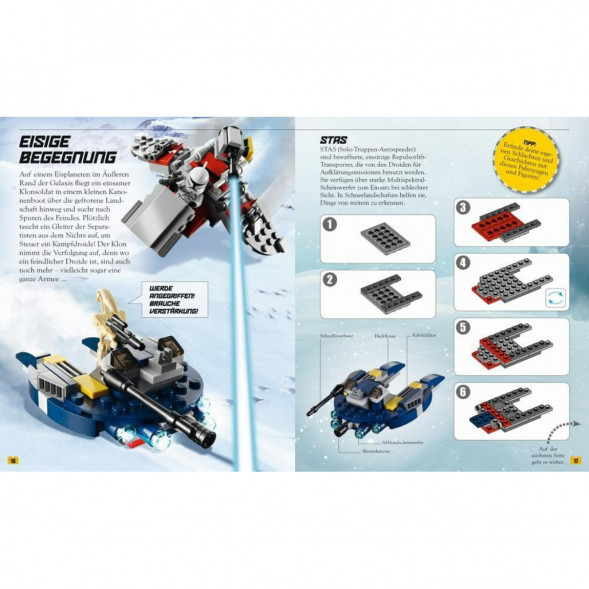 Книга и набор кубиков LEGO Star Wars Buch &amp;amp; Steine-Set Fur 8 einmalige Lego Modelle! в Таганроге