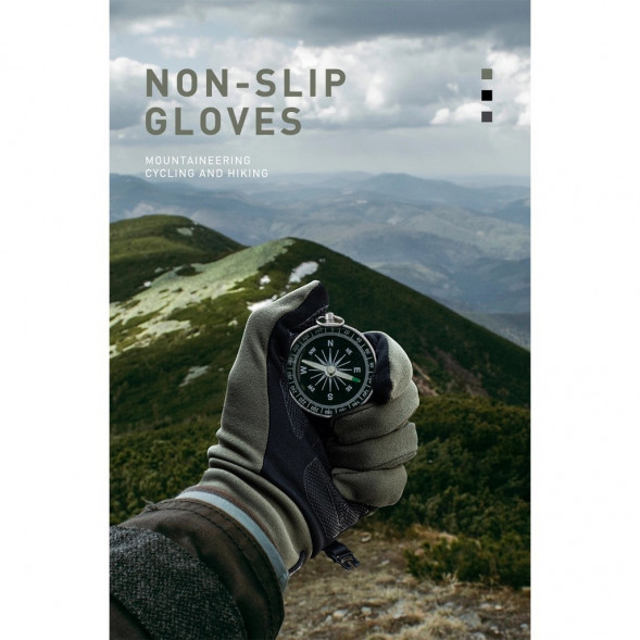 Перчатки сенсорные спортивные Naturehike Outdoor Full Touch GL10 (серый, L) в Таганроге
