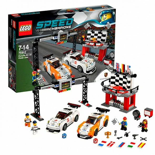 Конструктор LEGO Speed Champions 75912 Финишная линия гонки Porsche 911 GT в Таганроге