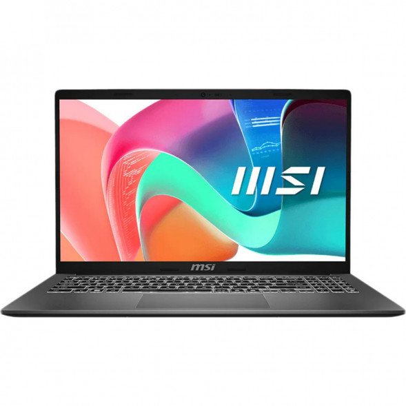 Ноутбук MSI Modern 15 F1MXG-1280RU (15.6&amp;quot;, IPS, Intel Core 7 150U, 10 ядер, 16 ГБ DDR5, SSD 512 ГБ, Intel Iris Xe Graphics, Windows 11), чёрный в Таганроге