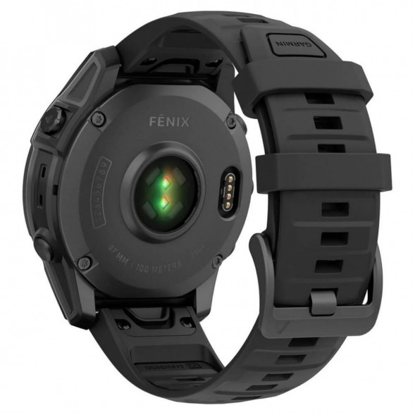 Умные часы Garmin Fenix E 47мм Amoled Slate Grey Steel с чёрным силиконовым ремешком 010-03025-01 в Таганроге