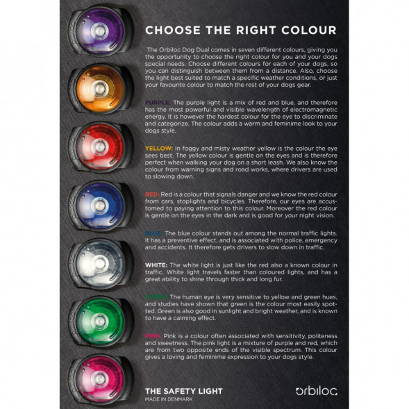 Фонарь для собак Orbiloc Dog Dual Signal Colours, синий в Таганроге