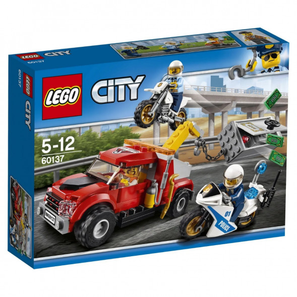 Конструктор LEGO City Police 60137 Побег на буксировщике в Таганроге