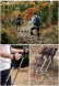 Треккинговая палка Naturehike 135 см, 1шт., серый/зеленый в Таганроге