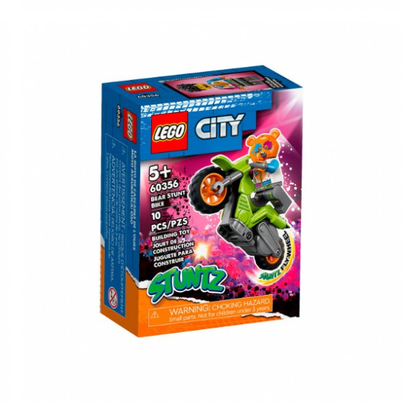 Конструктор LEGO City 60356 Трюковый мотоцикл медведя в Таганроге