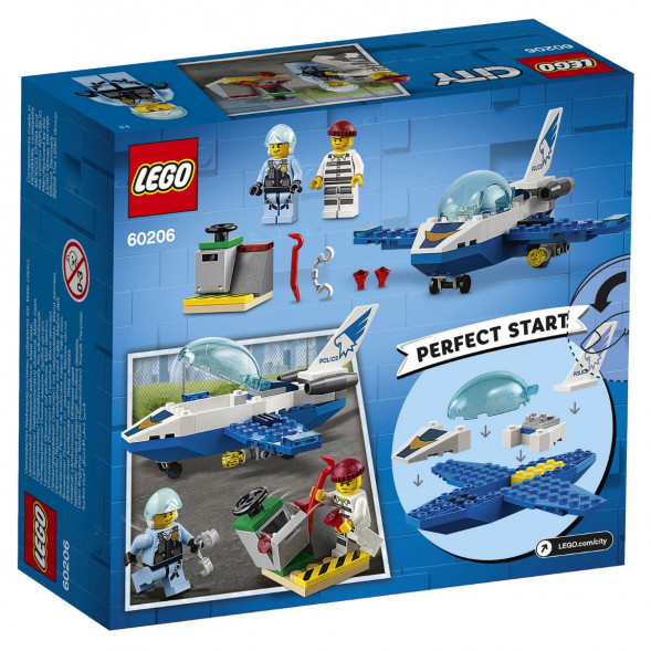Конструктор LEGO City Police 60206 Воздушная полиция: патрульный самолет в Таганроге