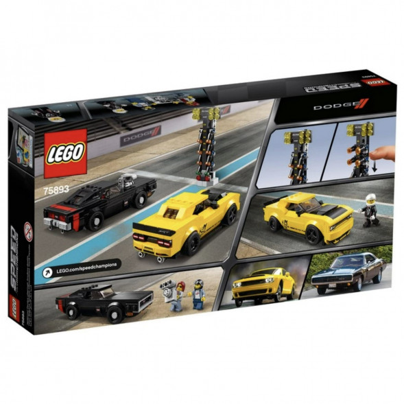 Конструктор LEGO Speed Champions 75893 2018 Dodge Challenger SRT Demon и 1970 Dodge Charger R/T в Таганроге