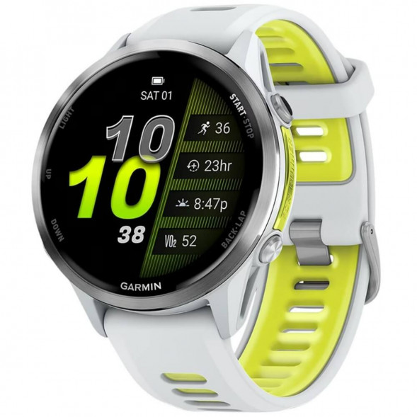 Умные часы Garmin Forerunner 970 Titanium Whitestone/Translucent Amp Yellow Band 010-02969-11 в Таганроге