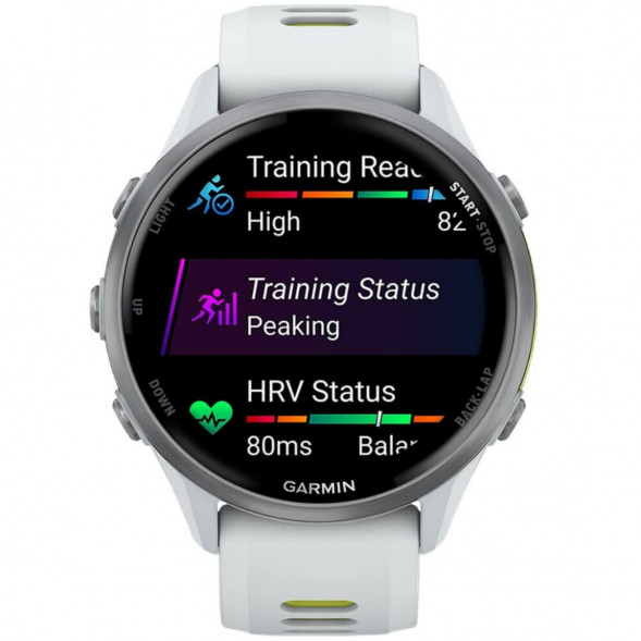 Умные часы Garmin Forerunner 970 Titanium Whitestone/Translucent Amp Yellow Band 010-02969-11 в Таганроге