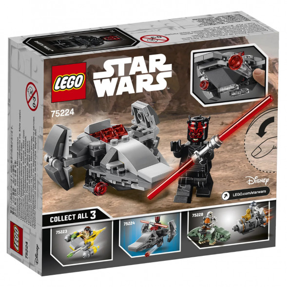 Конструктор LEGO Star Wars 75224 Микрофайтеры Корабль-лазутчик ситхов в Таганроге