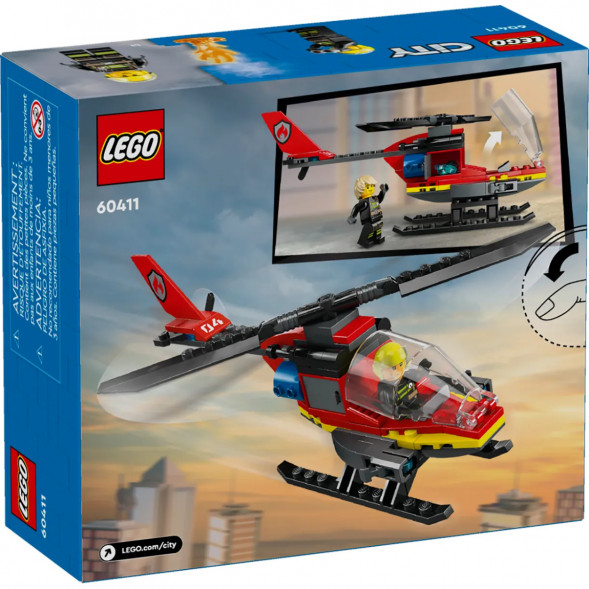Конструктор LEGO City 60411 Пожарно-спасательный вертолет в Таганроге