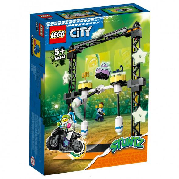 Конструктор LEGO City 60341 Трюковое испытание «Нокдаун» в Таганроге