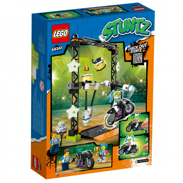 Конструктор LEGO City 60341 Трюковое испытание «Нокдаун» в Таганроге