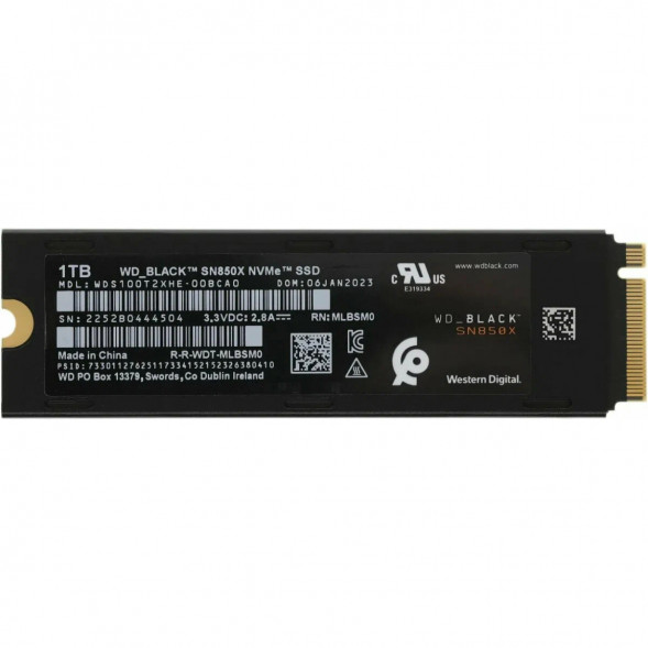 SSD накопитель Western Digital WD Black SN850X NVMe, 1TB (WDS100T2XHE) в Таганроге