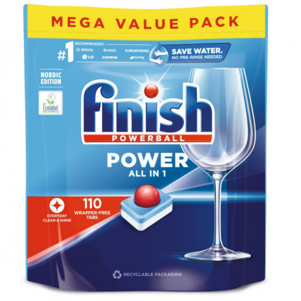 Таблетки для п/машины Finish Poweball Power All in 1, 110 шт. в Таганроге