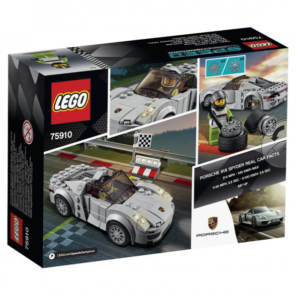 Конструктор LEGO Speed Champions 75910 Porsche 918 Spyde в Таганроге