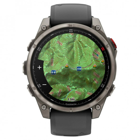 Умные часы Garmin Fenix 8 PRO, 51 мм, AMOLED, Sapphire, Titanium with Graphite/Black Silicone Band 010-03199-10 в Таганроге