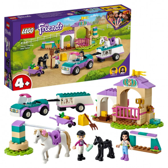 Конструктор LEGO Friends 41441 Тренировка лошади и прицеп для перевозки в Таганроге