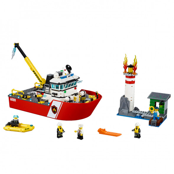Конструктор LEGO City 60109 Пожарный катер в Таганроге