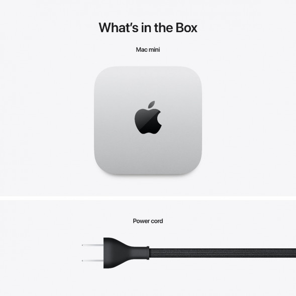 Компьютер Apple Mac mini M4 2024 (MU9D3) (10 Core GPU, 16ГБ, 256ГБ SSD, Apple, macOS), серебристый в Таганроге