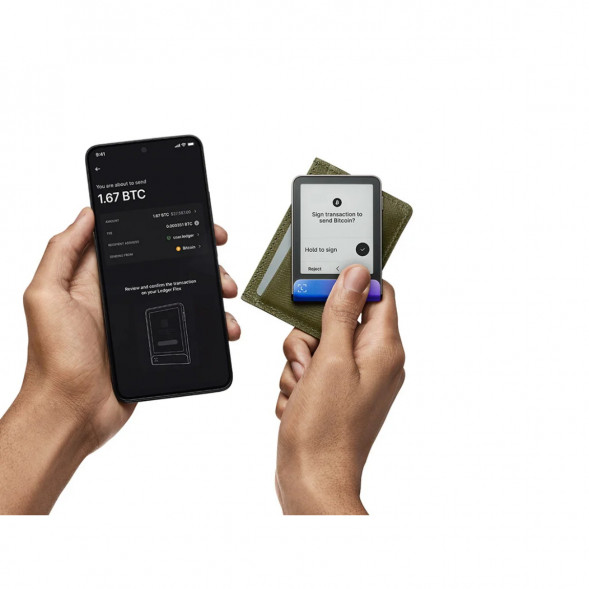 Аппаратный криптокошелек Ledger Flex+Recovery Key, Neptune Blue в Таганроге