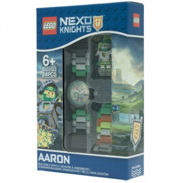 Часы LEGO Nexo Knights 8020523 Аарон с минифигуркой в Таганроге