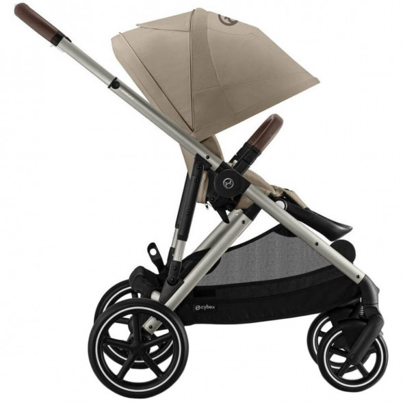 Детская коляска Cybex Gazelle S TPE Almond Beige с корзиной и дождевиком в Таганроге