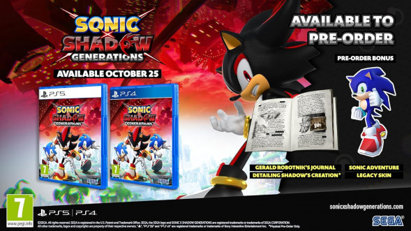Игра Sonic x Shadow Generations Day One Edition [PS4, русские субтитры] в Таганроге