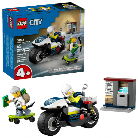 Конструктор LEGO City 60455 Полицейская погоня на мотоцикле в Таганроге