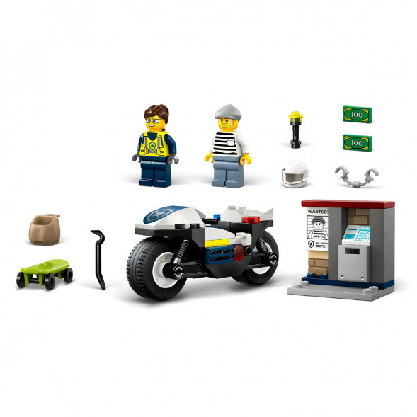 Конструктор LEGO City 60455 Полицейская погоня на мотоцикле в Таганроге