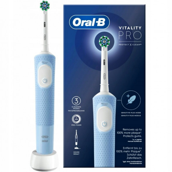 Электрическая зубная щетка Oral-B Vitality Pro D103, голубой в Таганроге