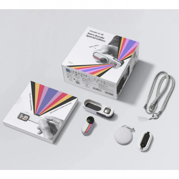 Экшн-камера Insta360 Go 3S Retro Bundle Special Edition 128ГБ, White в Таганроге