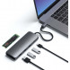 Док-станция Satechi USB-C Hybrid Multiport Adapter (with SSD Enclosure M.2 SATA, 2xUSB 3.1, USB Type-C, HDMI), Серый ST-UCHSEM в Таганроге