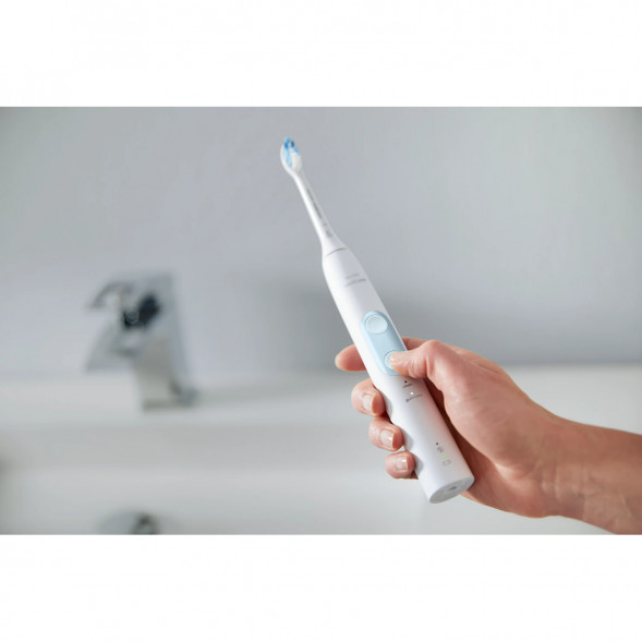 Электрическая звуковая зубная щетка Philips Sonicare ProtectiveClean 4500, White в Таганроге