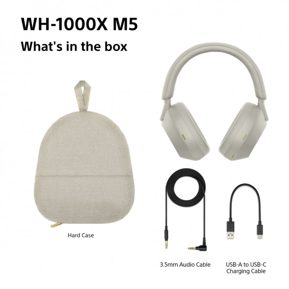 Беспроводные наушники Sony WH-1000XM5, серебристый в Таганроге