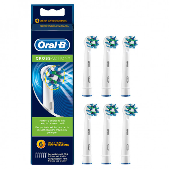 Насадки на зубные щетки Oral-B Cross Action, 6 шт. в Таганроге
