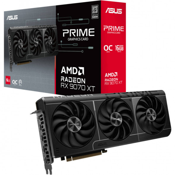 Видеокарта ASUS Radeon RX 9070 XT Prime OC 16Gb (PRIME-RX9070XT-O16G) в Таганроге