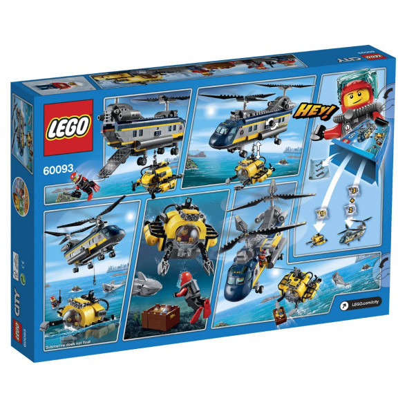 Конструктор LEGO City Deep Sea Explorers 60093 Вертолет исследователей моря в Таганроге
