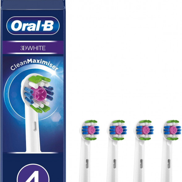 Насадки на зубные щетки Oral-B 3D White, 4 шт. в Таганроге