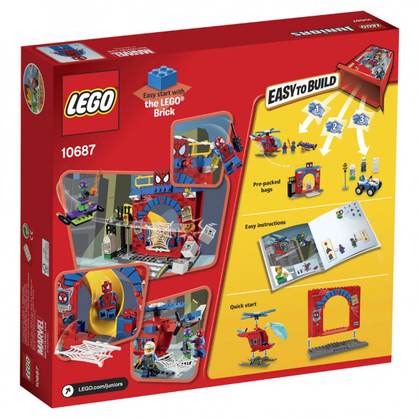 Конструктор LEGO Juniors 10687 Убежище Человека-паука в Таганроге